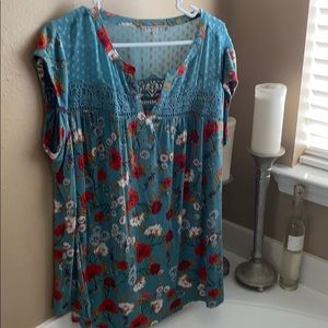 Daniel rainn blouse from stitch fix size 2X blue
